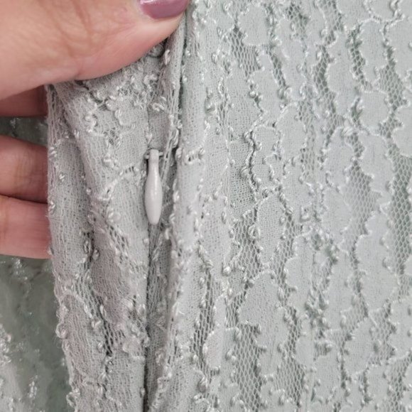 Free People Mint Full Lace Mini Dress - Picture 8 of 8